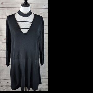 Lane  Bryant  choker black top/tunic 22/24
